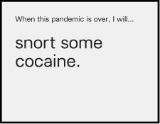 snort some cocaine 
