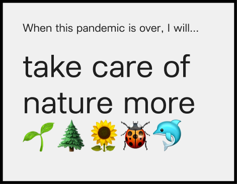 take care of nature more